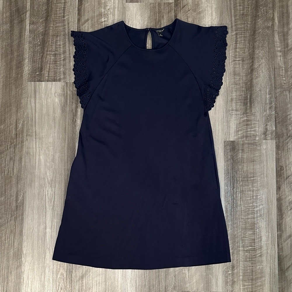 Ann Taylor The Petite Short Sleeve Sheath Dress in Bi-Stretch - MP